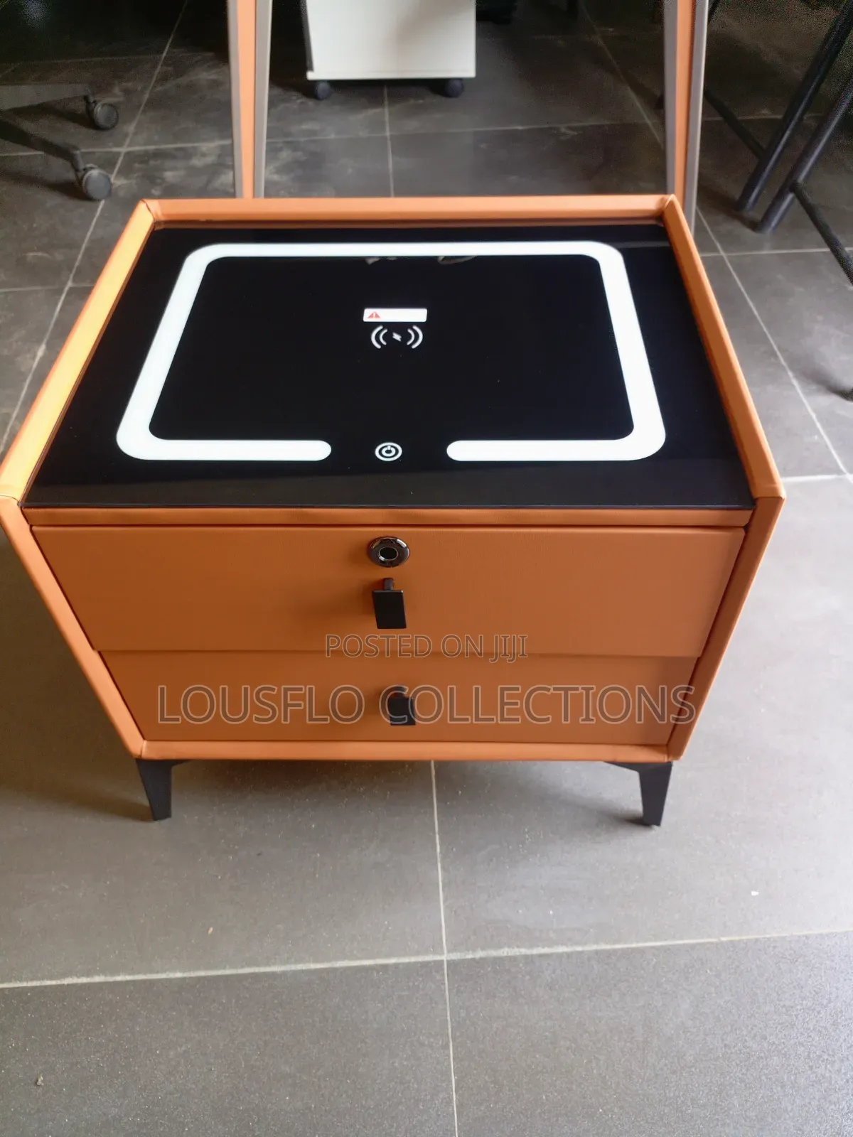 Your Quality 2 Drawer Wireless Charging Bedside Table Wit Bluetooth