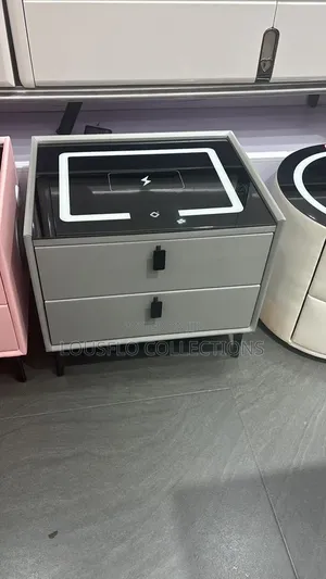 Your Quality 2 Drawer Wireless Charging Bedside Table Wit Bluetooth