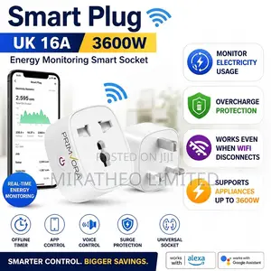 Universal Smart Plug Uk 16a 3600w – Energy Monitoring | Offline Timer