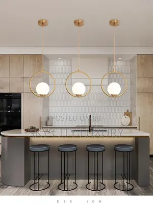 Florisent Glass Pendant Light