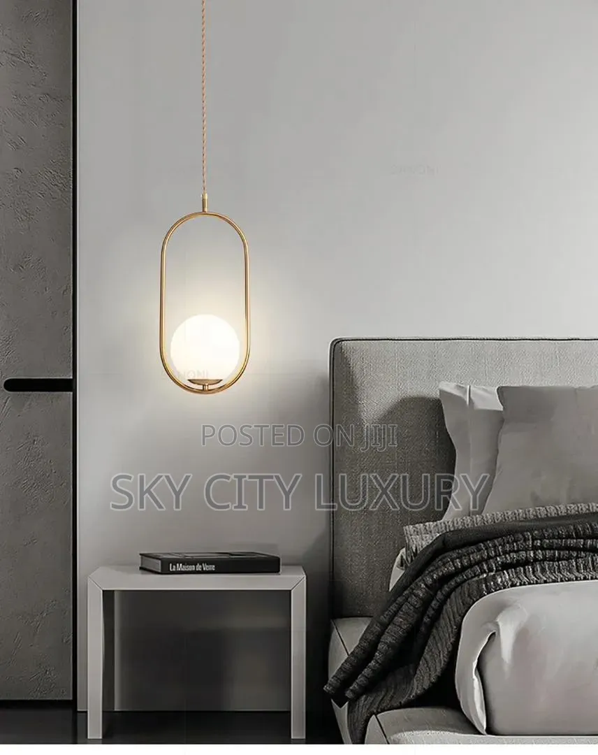 Florisent Glass Pendant Light