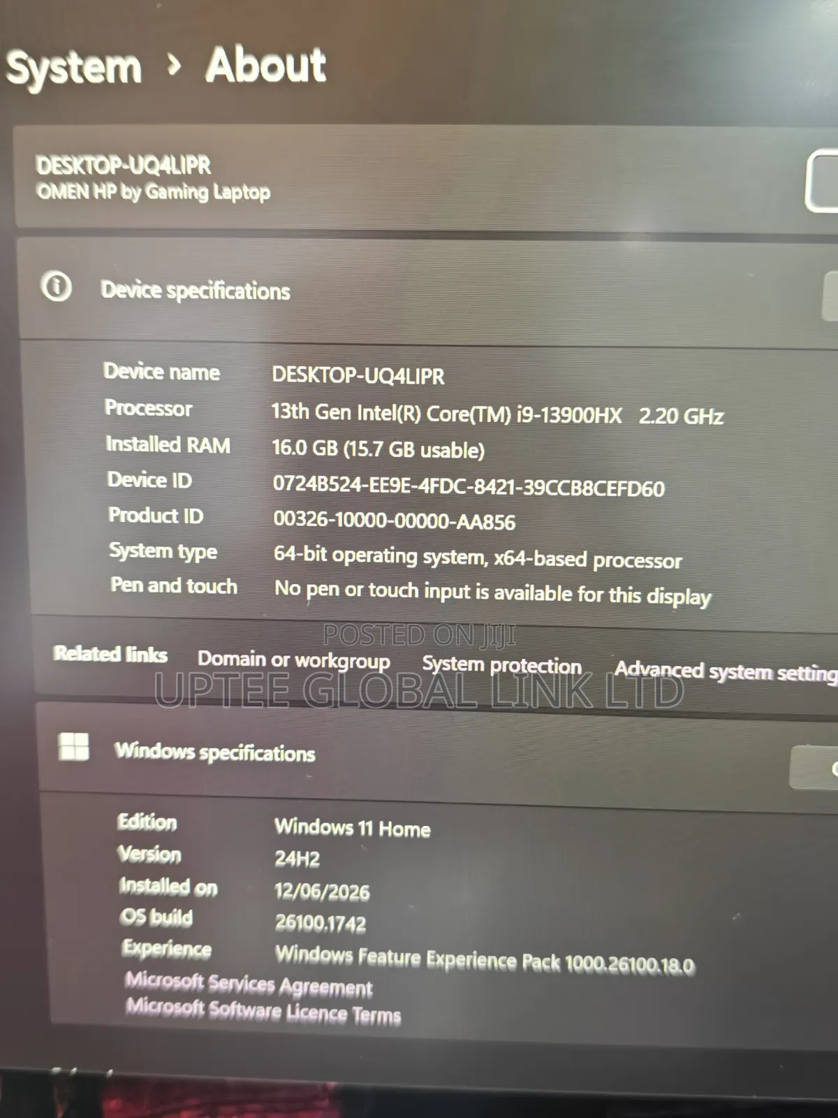 Laptop HP Omen 16 16GB Intel Core i9 SSD 1T
