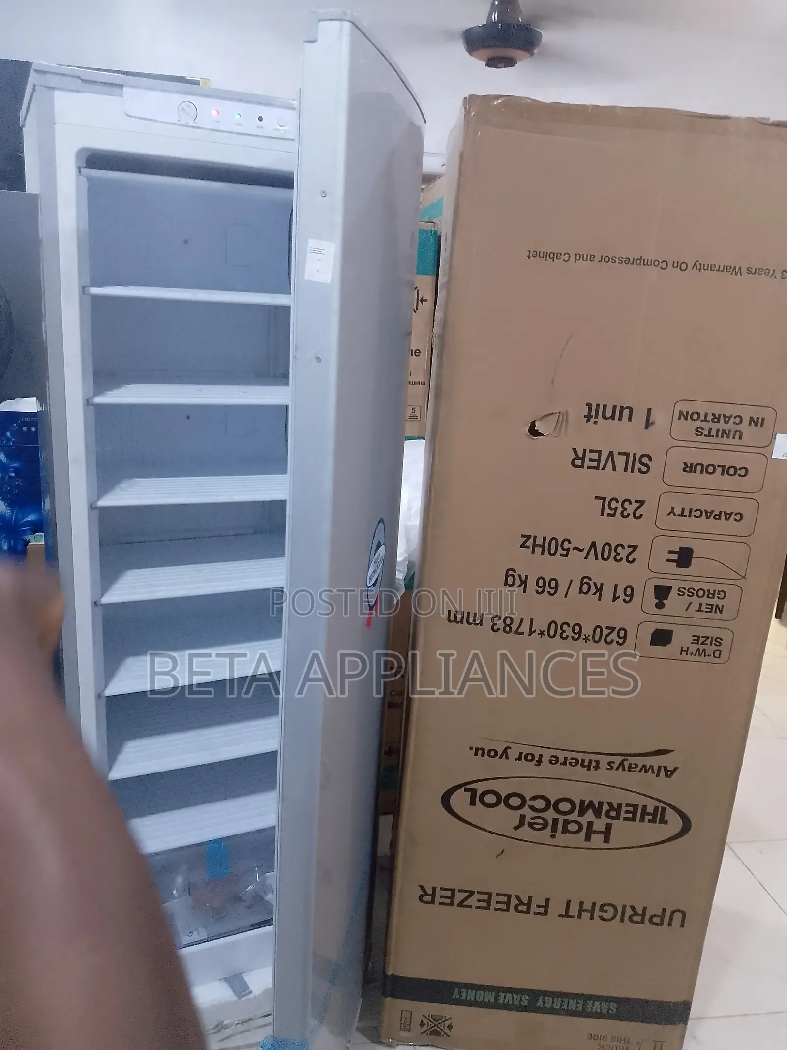 Haier Thermocool Upright Freezer With Durable Interior Design