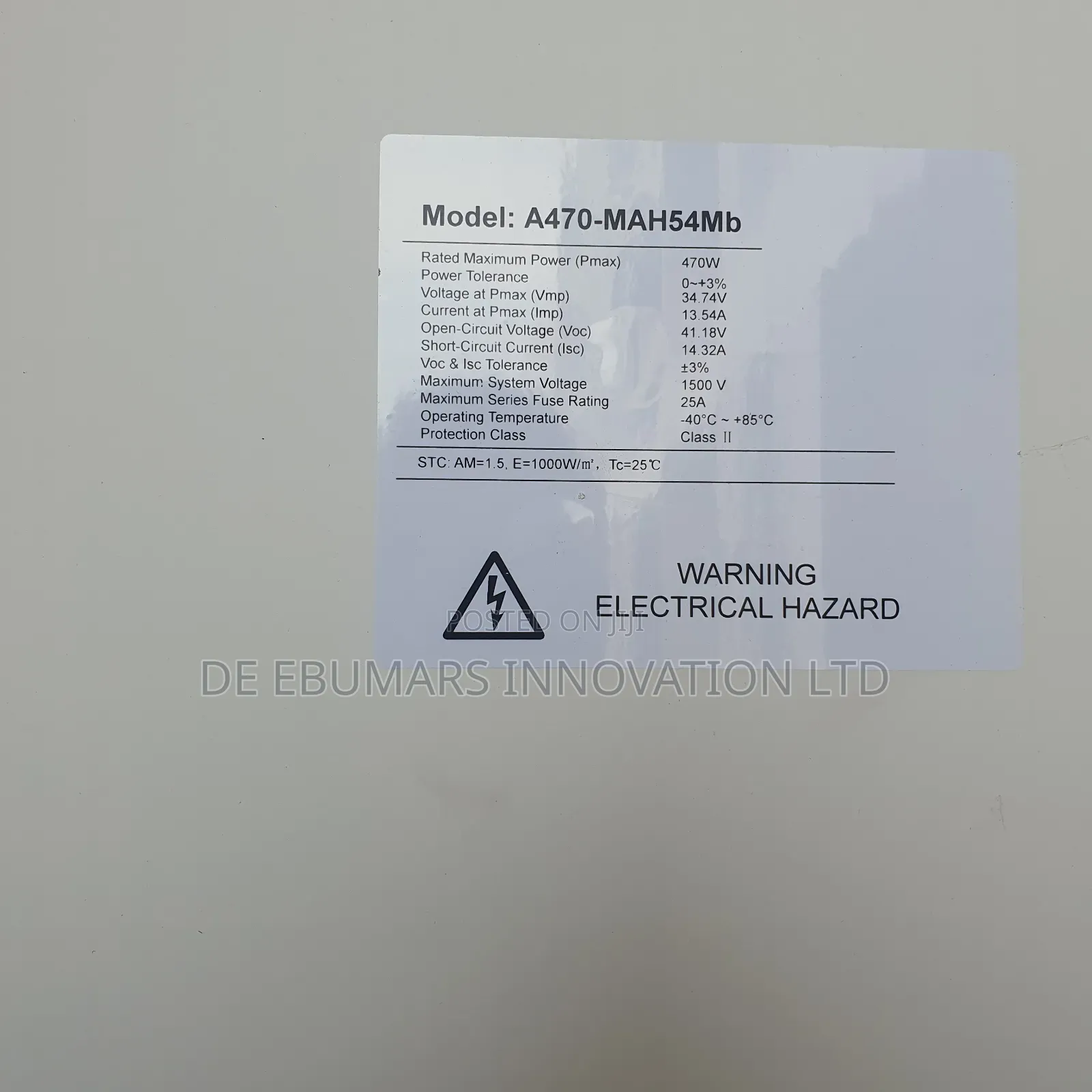 470w Black Mono Solar Panel