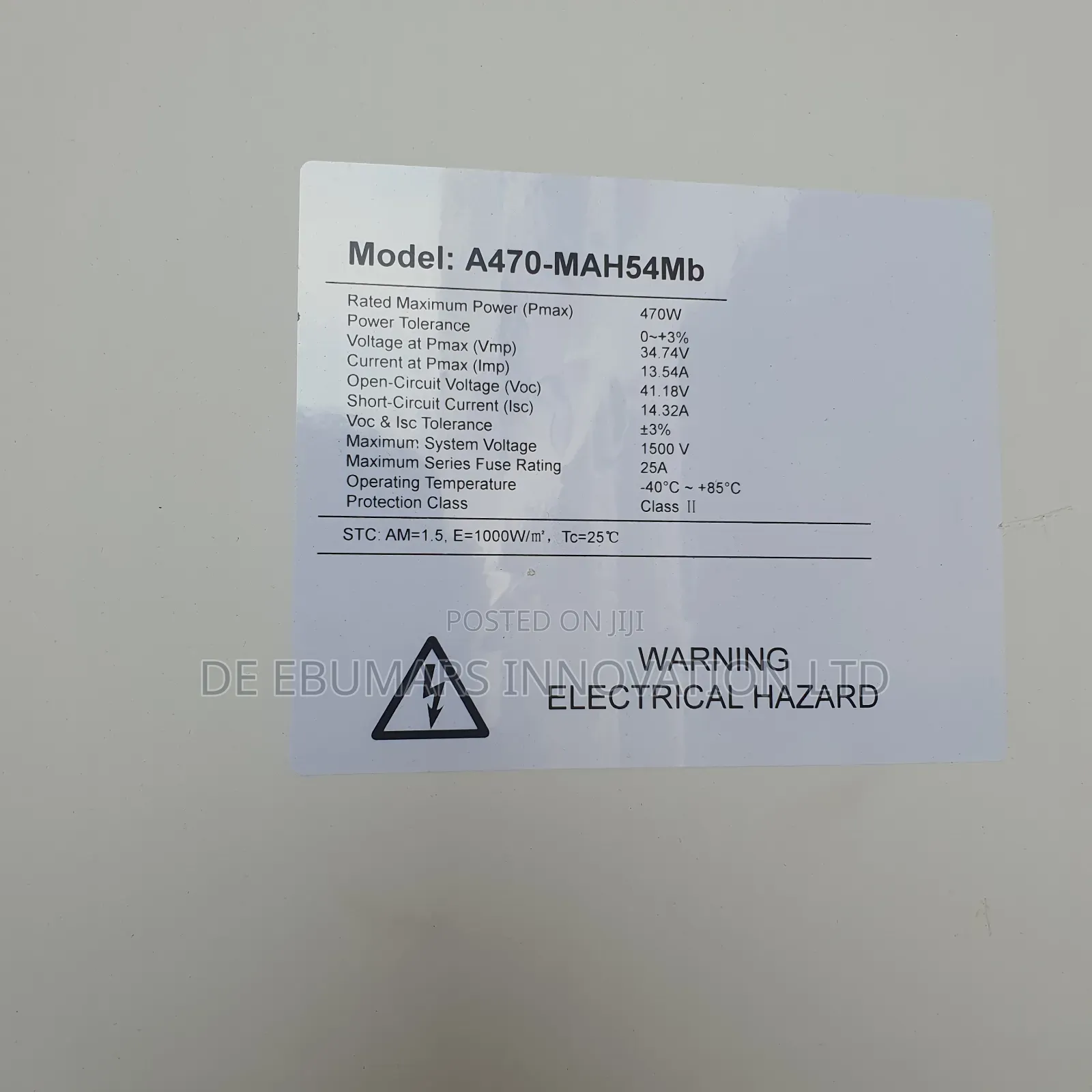 470w Black Mono Solar Panel