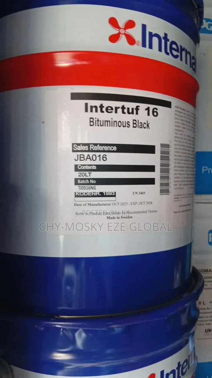 International Intertuf 16 Bituminous Black Paint (20l)