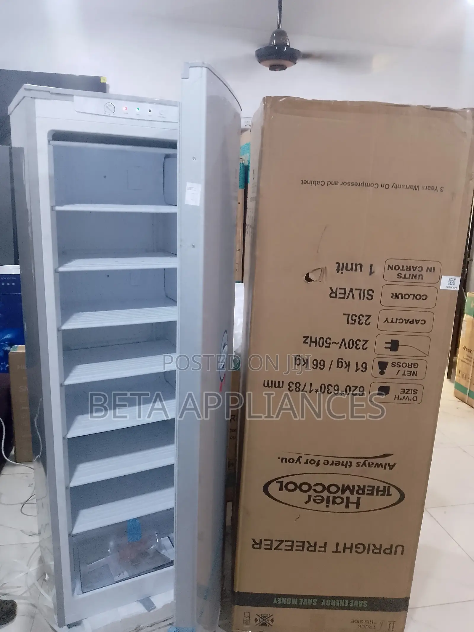 Haier Thermocool Upright Freezer With Easy Access Storage