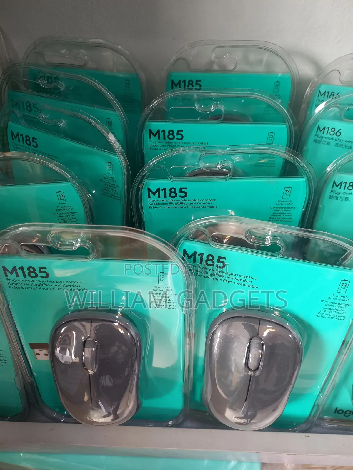 Logitech M186 Mouse Wireless