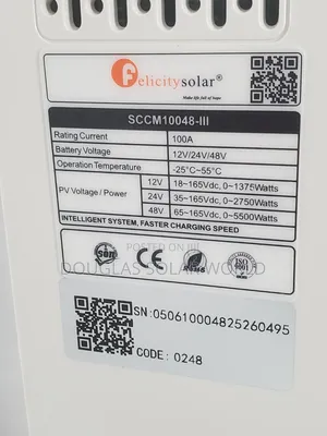 Felicity 100a MPPT Solar Charge Controller