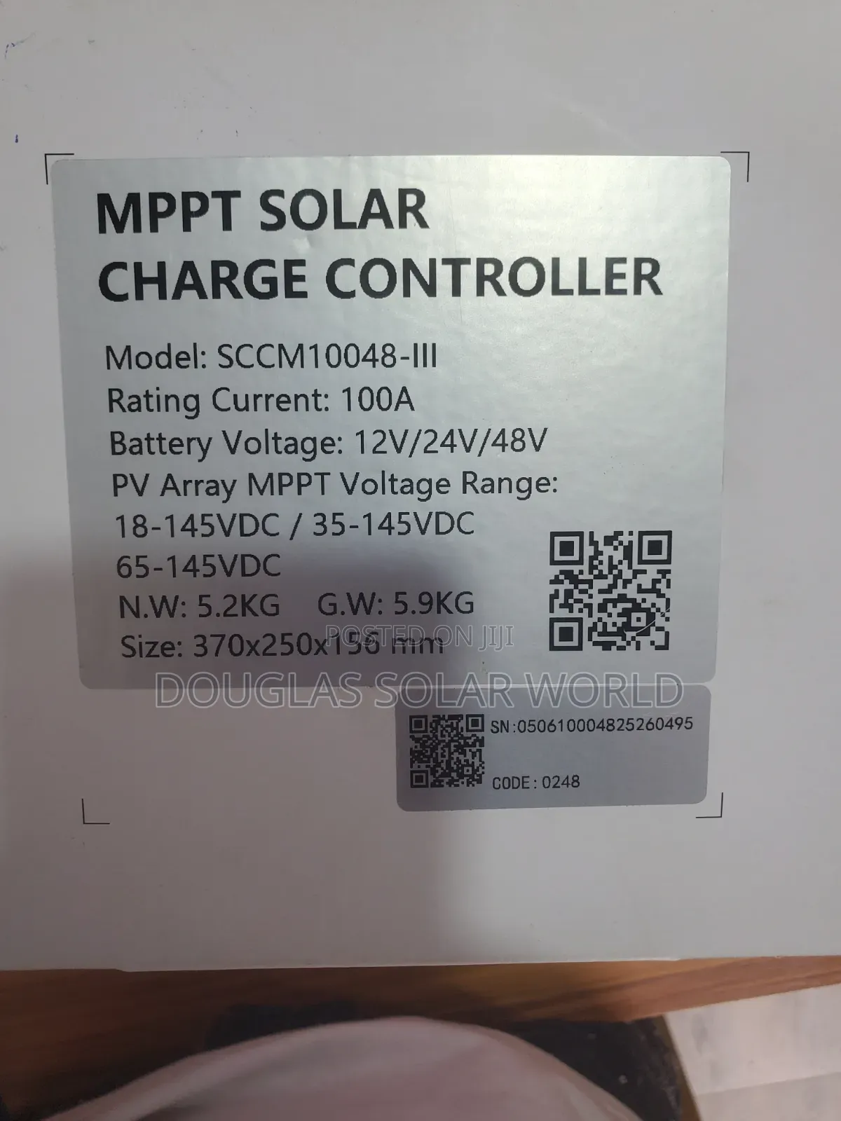 Felicity 100a MPPT Solar Charge Controller