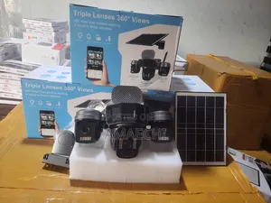 Triple Lens Solar CCTV Security Camera