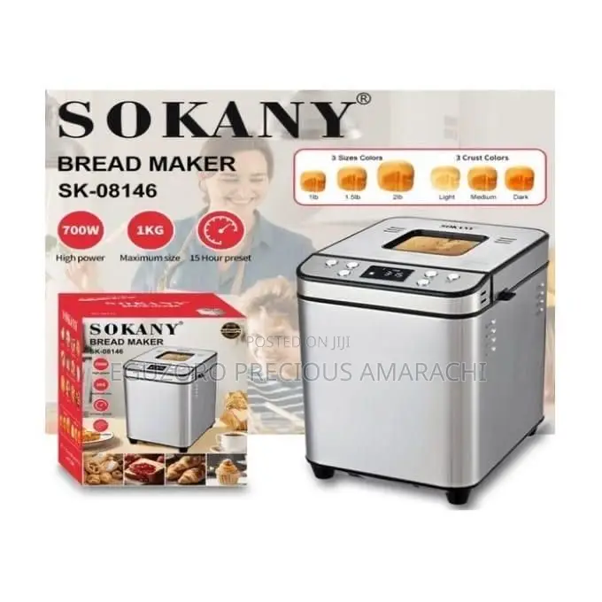 Sokany High Power Bread Maker - 700w