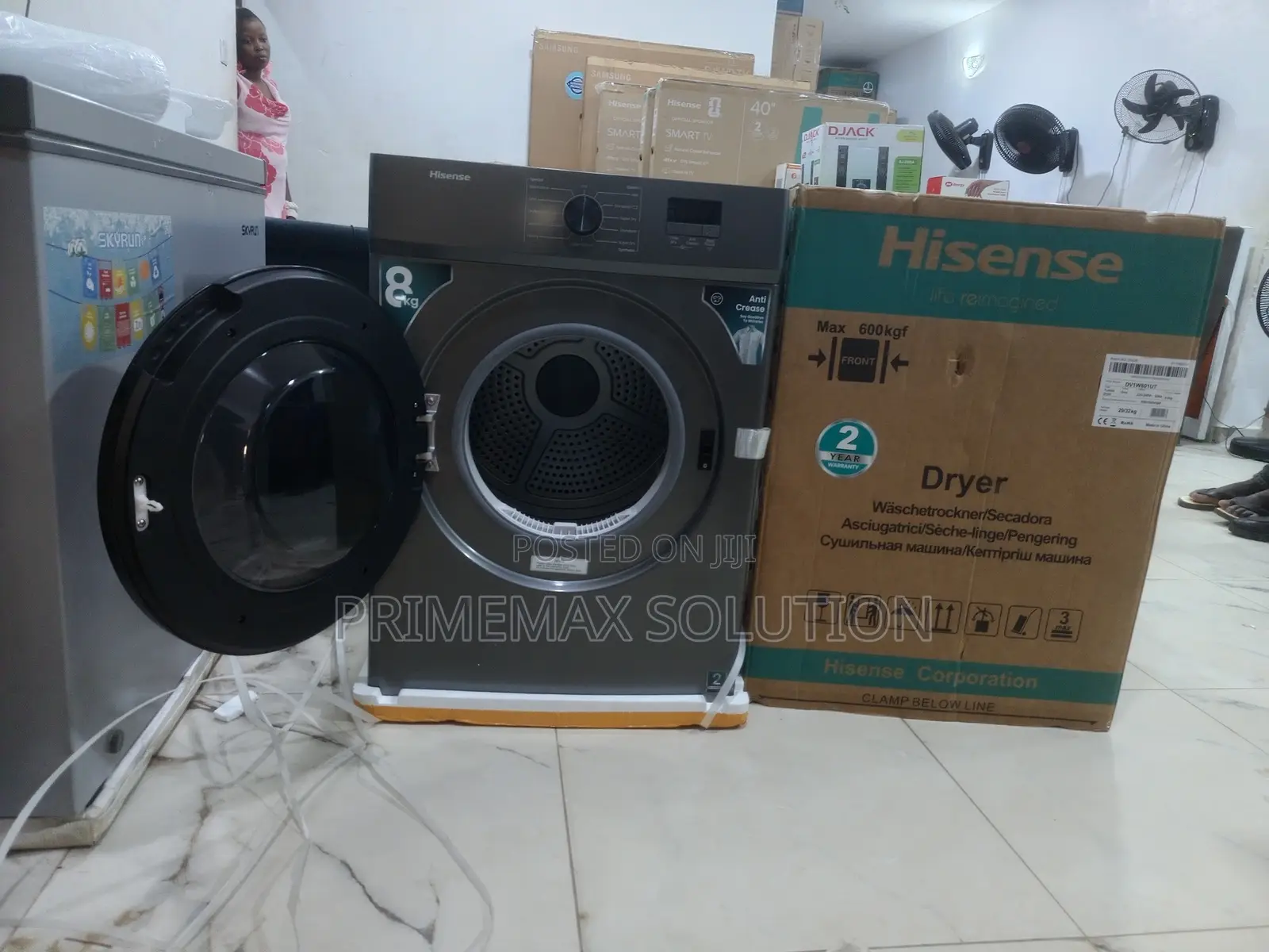 Hisense 8kg Front Load Dryer With Anti-Crease Function