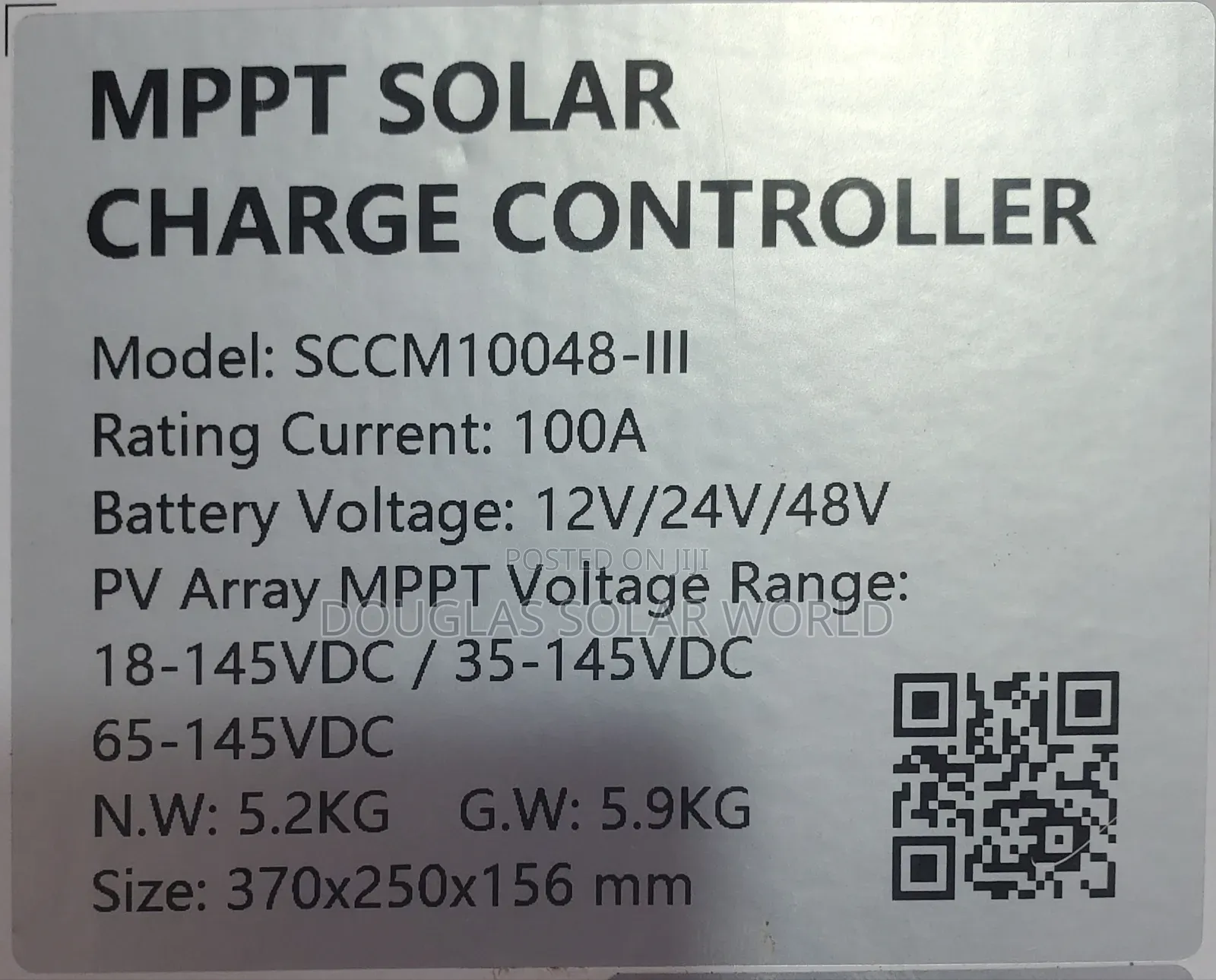 Felicity 100a MPPT Solar Charge Controller