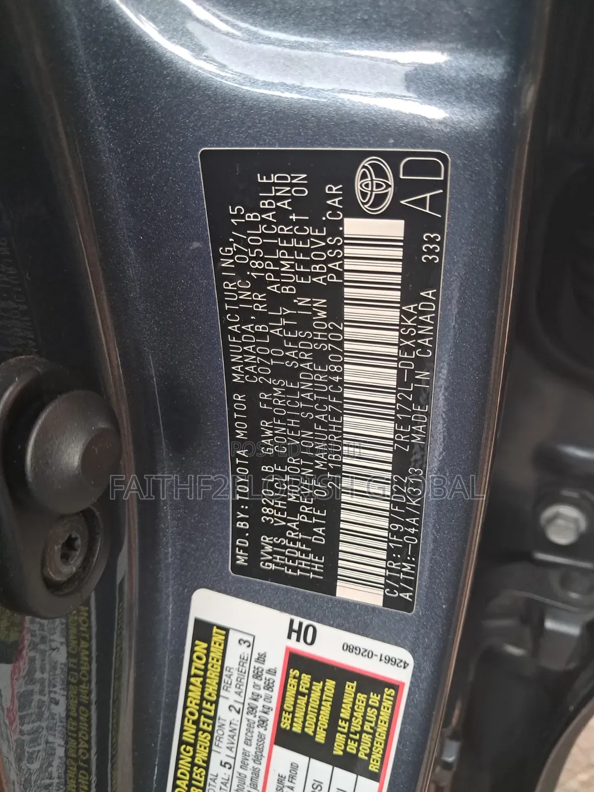 Toyota Corolla 2015 Gray