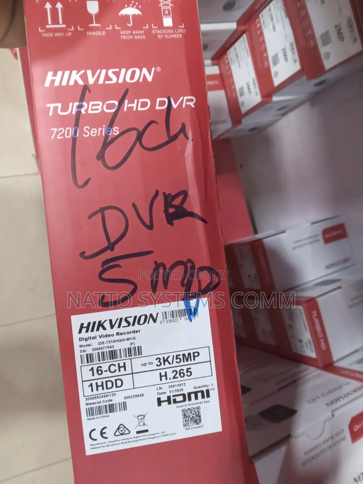 Hhikvision 16 Channel DVR 5mp