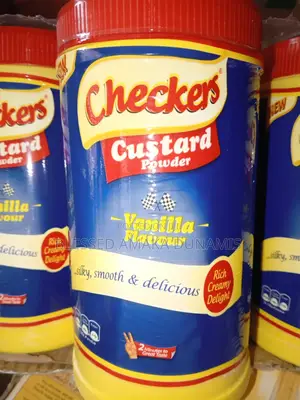 Checkers Custard Jar