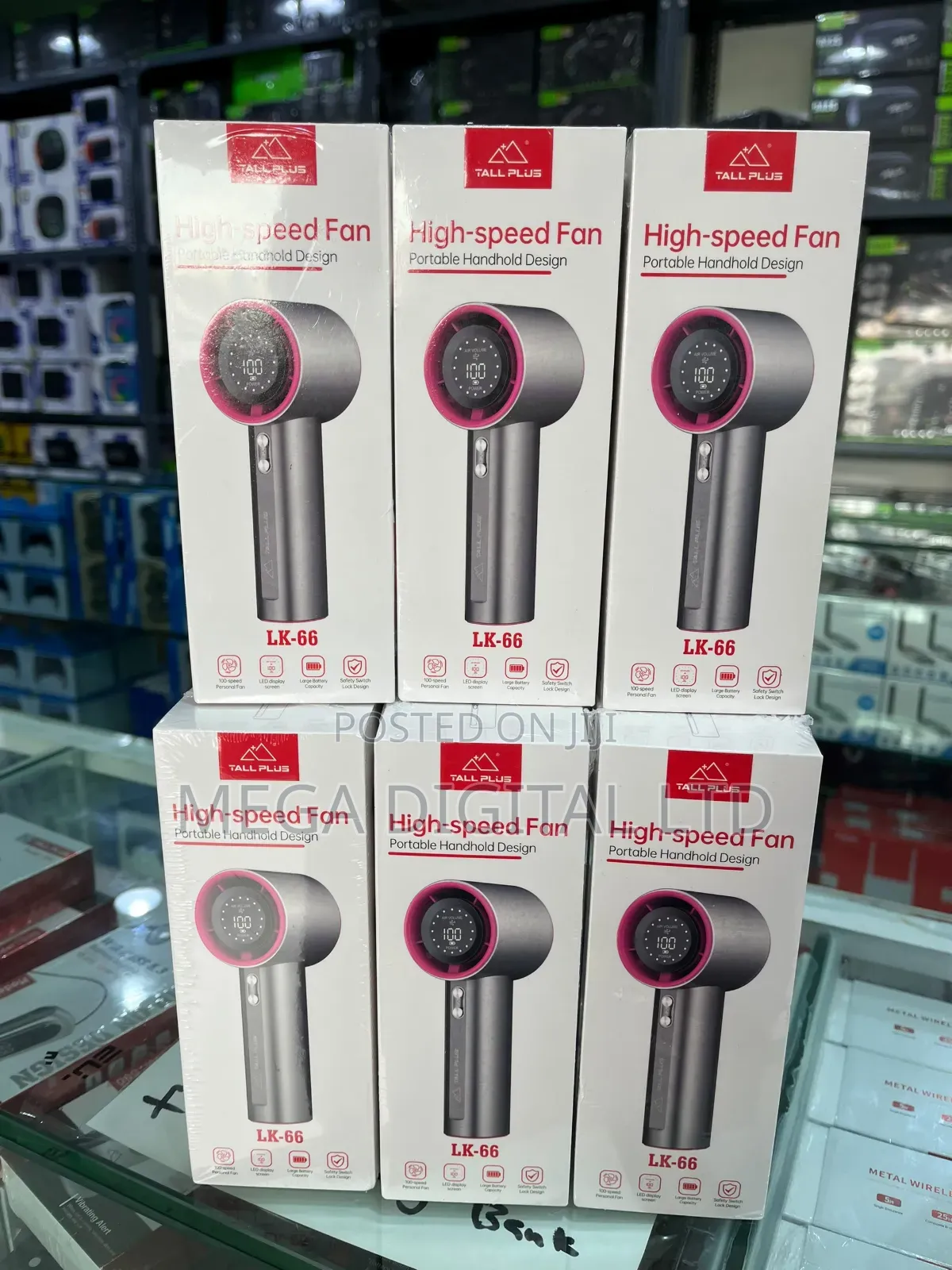 Lk-66 High Speed Handheld Fan
