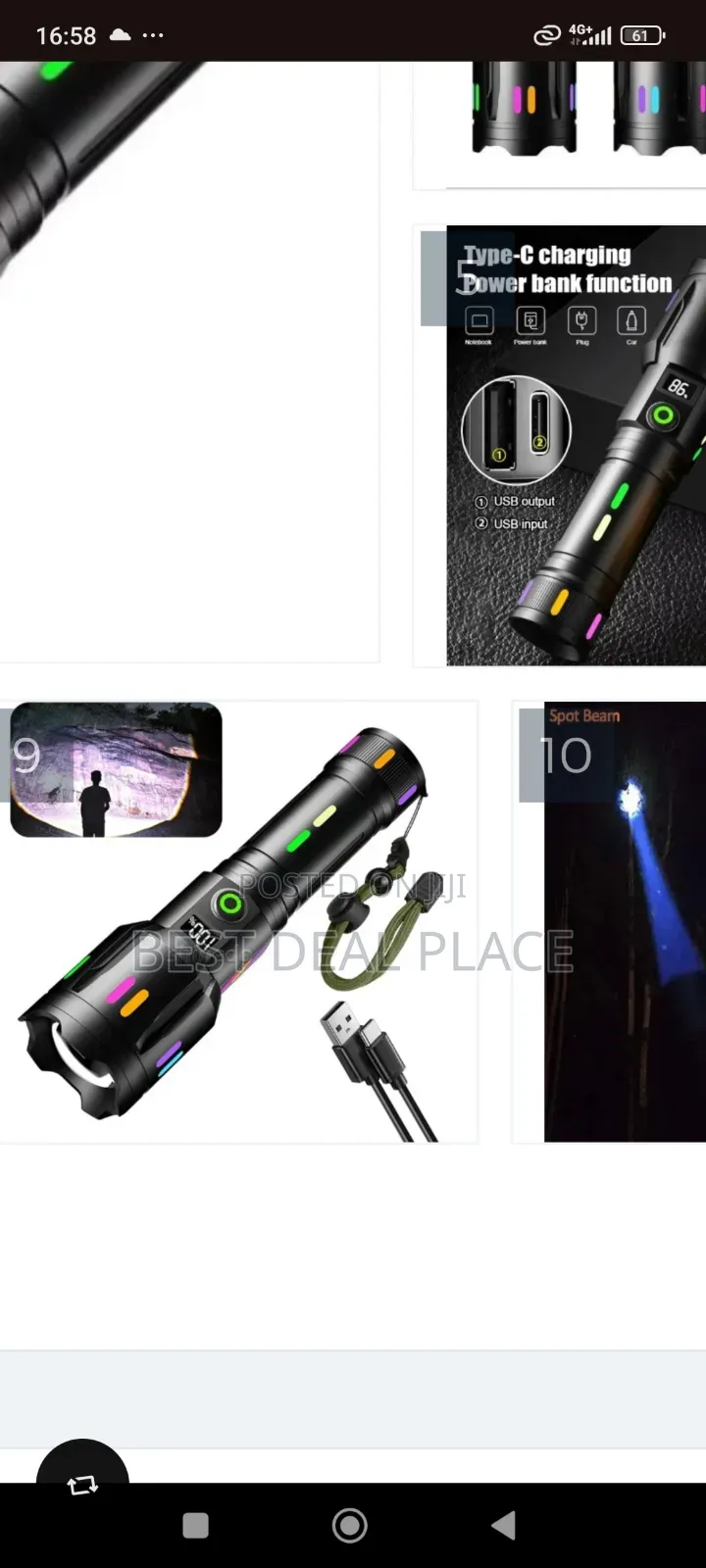 Tactical Military Search Laser Flashlight 1500 Meters