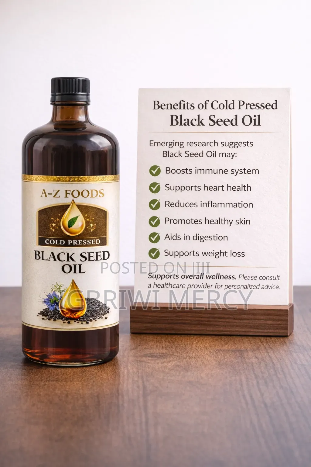 Cold Pressed Black Seed Oil.