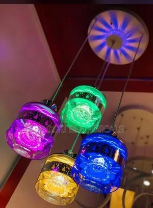Modern 4-Head Multi Color Chandelier