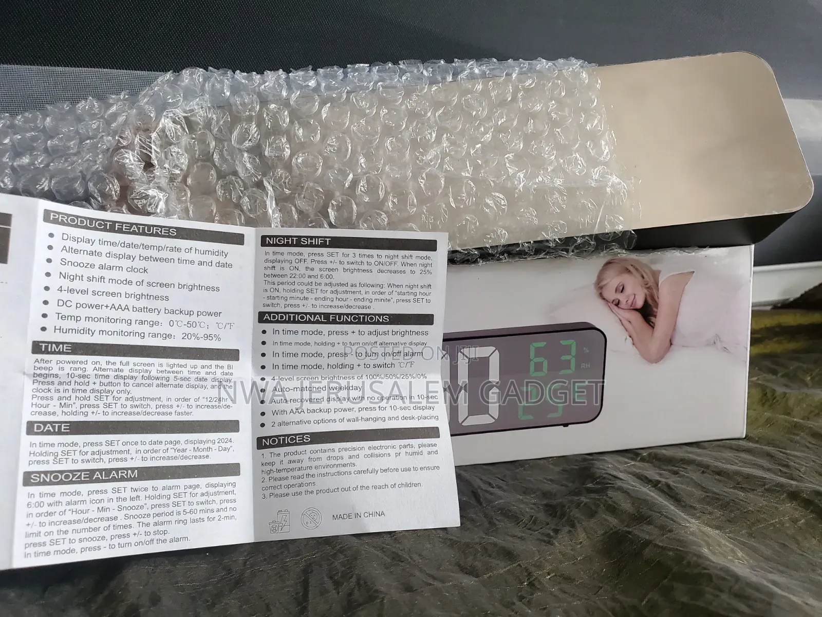 Electronic Clock, Thermometer St-6001﻿