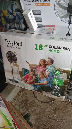 18 Inches Tvvyford Rechargeable Solar Fan