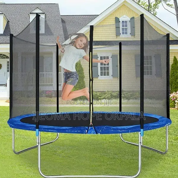 10ft Big Trampoline Rebounder With Combo Net Ladder