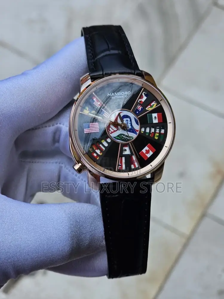 Automatic World Cup Hanboro Leather Wristwatch