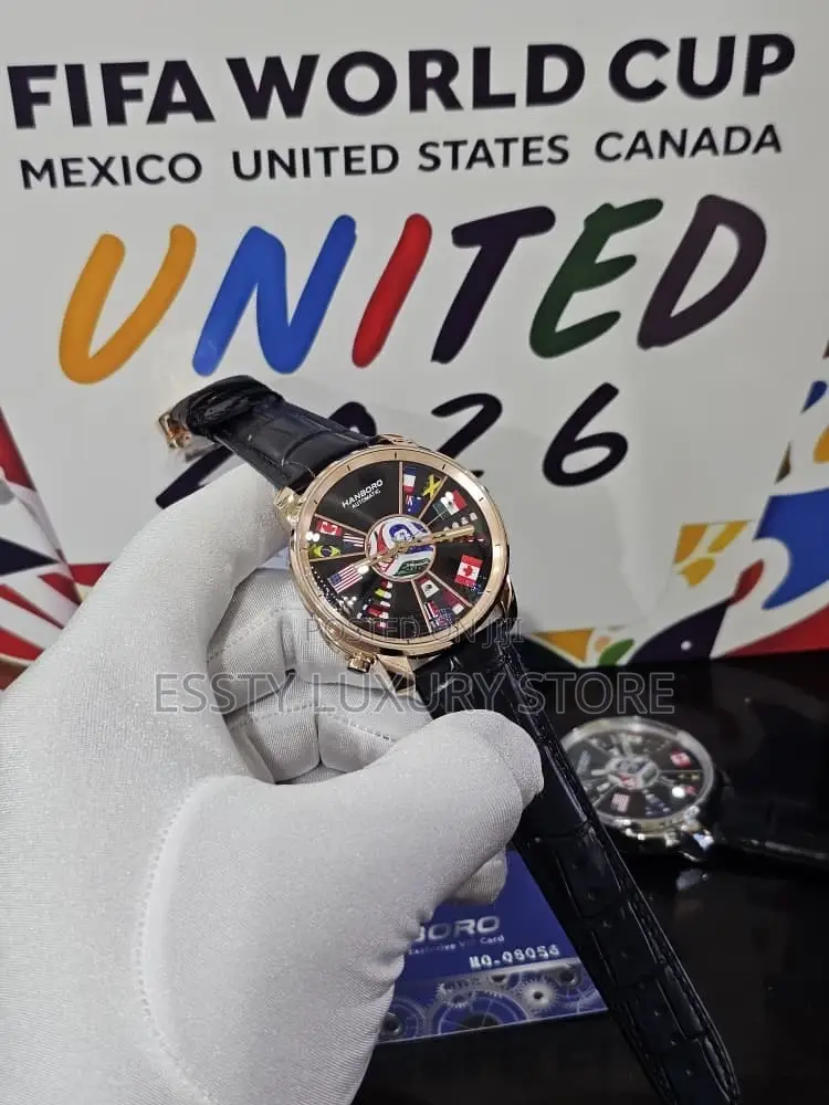 Automatic World Cup Hanboro Leather Wristwatch