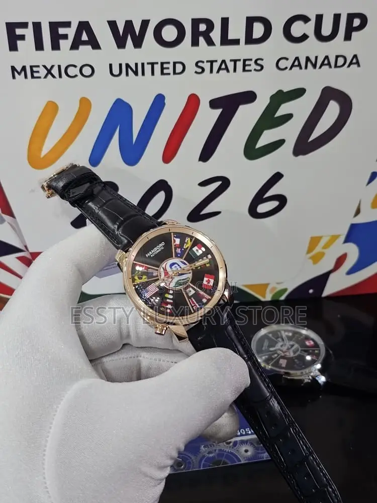Automatic World Cup Hanboro Leather Wristwatch