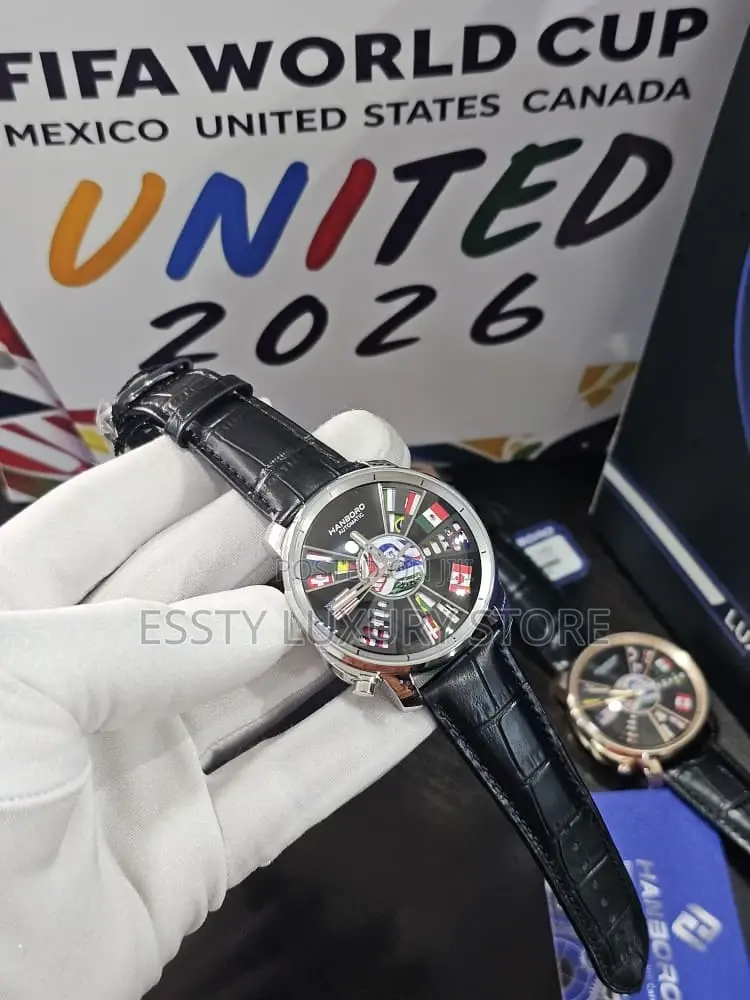 Automatic World Cup Hanboro Leather Wristwatch
