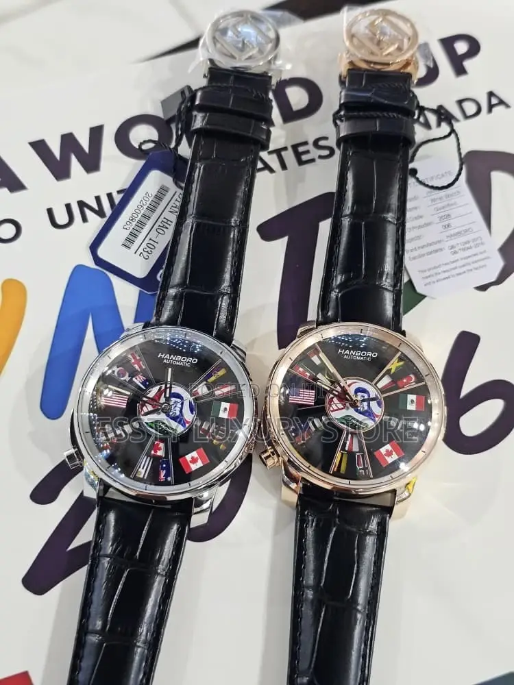 Automatic World Cup Hanboro Leather Wristwatch