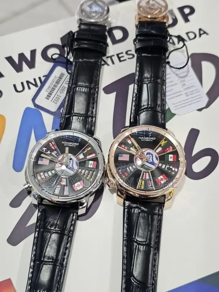 Automatic World Cup Hanboro Leather Wristwatch