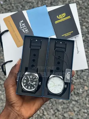 Brand New Lige Rubber Wristwatch