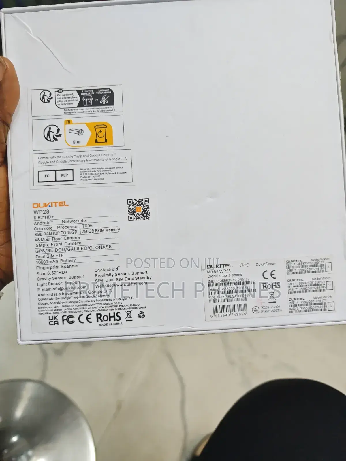 New Oukitel WP28 S 128 GB Black