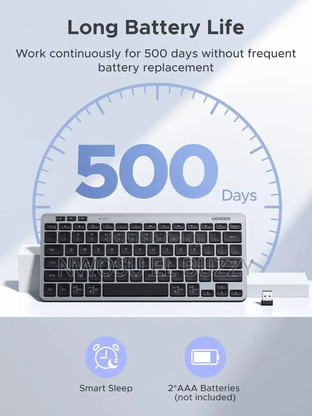 Ugreen Mini Multi-Mode Bluetooth Wireless Keyboard