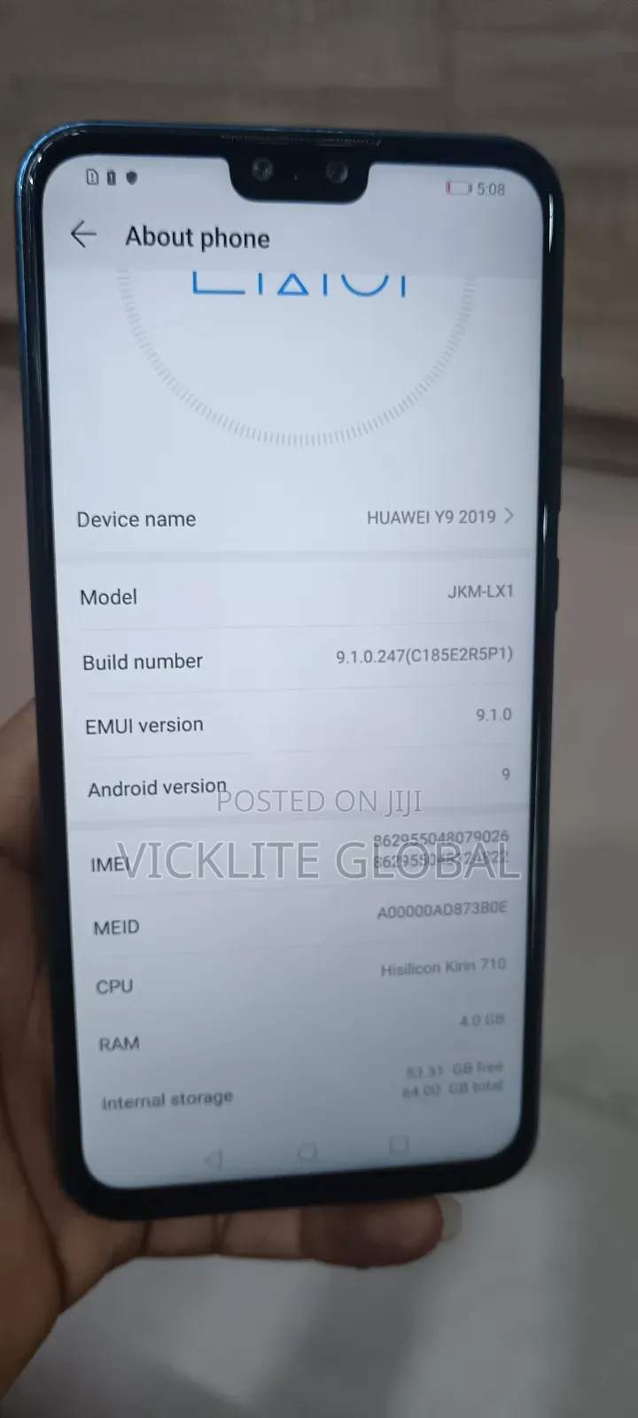 Huawei Y9 2019 64 GB Blue