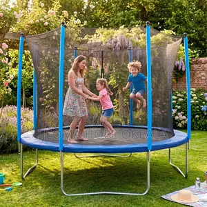 12ft Heavy-Duty Outdoor Trampoline for Kids With Safety Enclosure