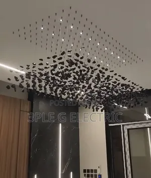 Black Stone Nordic Chandelier