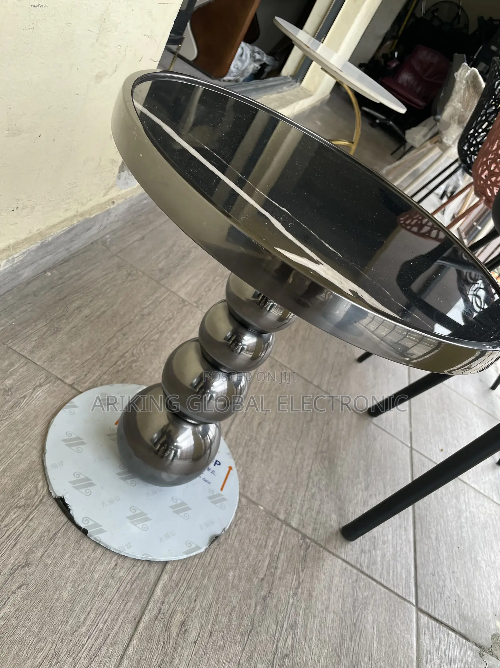 Glass Side Stool