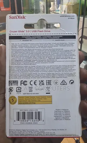 Sandisk Cruzer Glide 3.0 Usb Flash Drive 256gb