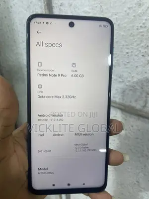 Xiaomi Redmi Note 9 Pro 5G 128 GB Blue