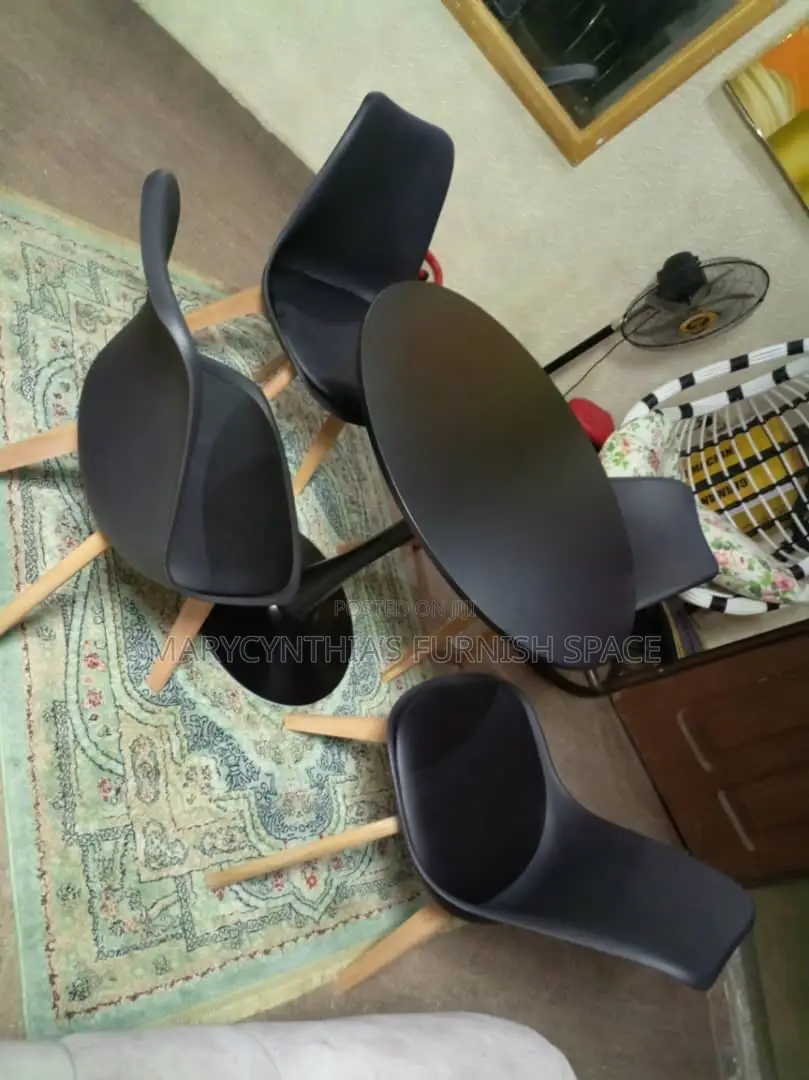 4-Seater Marble Dining Set – Elegant Modern