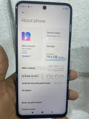 Xiaomi Redmi Note 9 Pro 5G 128 GB Blue