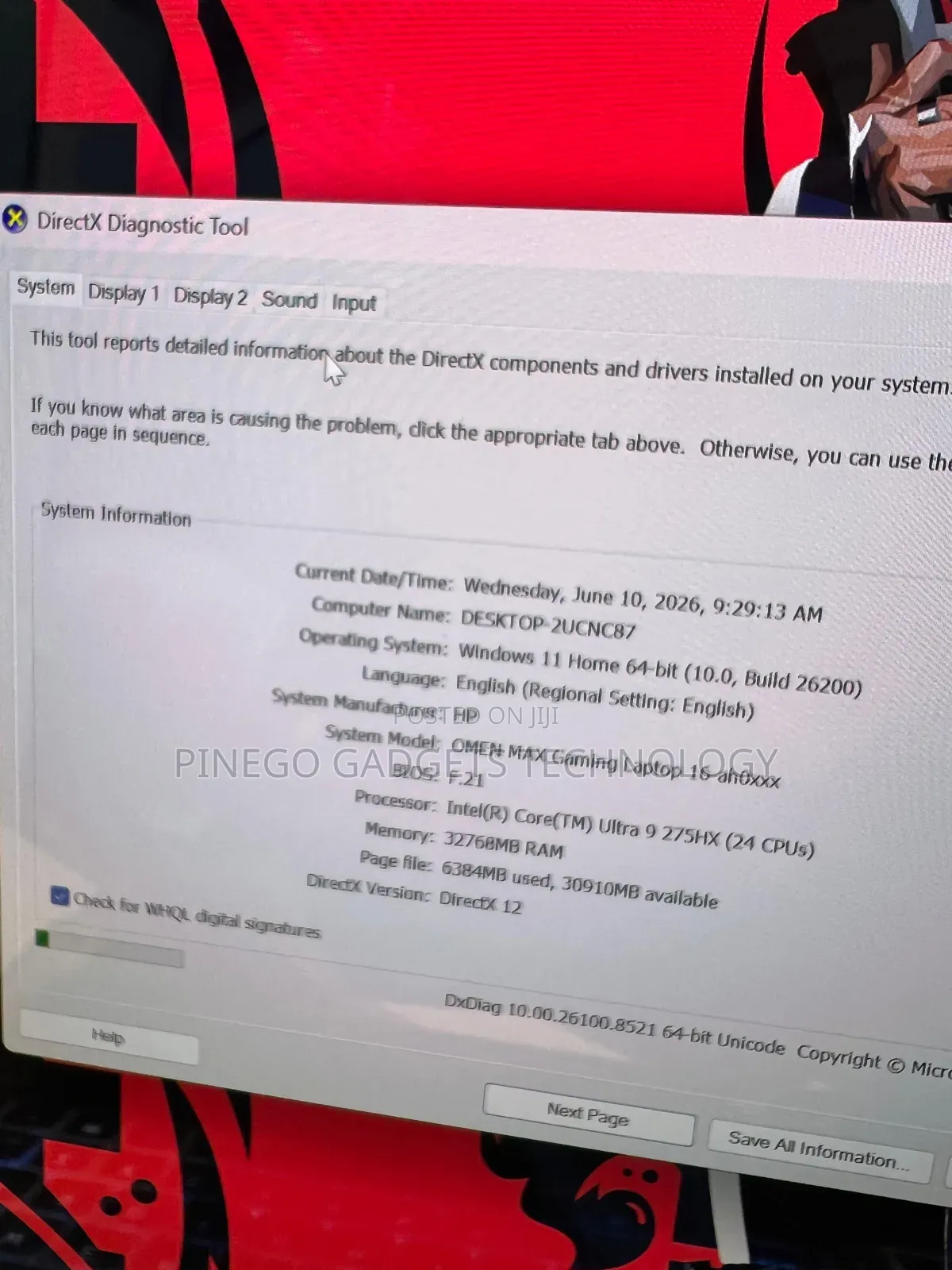 Laptop HP Omen Max 16 32GB Intel Core Ultra 7 SSD 1T