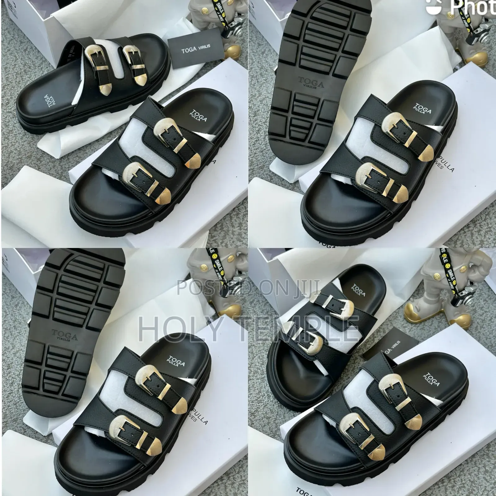 Quality Luxury Toga Pulla Leather Pams