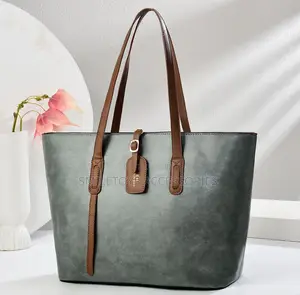 Large Capacity Pu Leather Laptop Tote Bag for Women