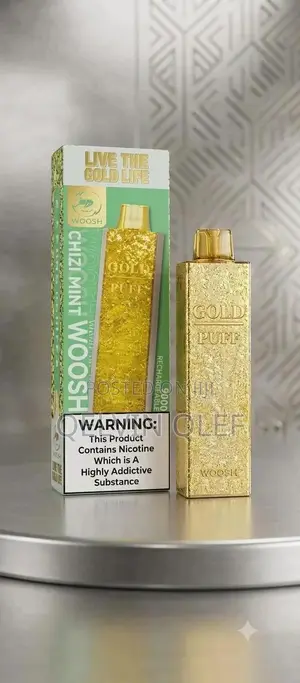 Woosh Gold Bar 9000 Puffs Disposable Vape – Premium Edition