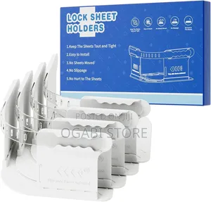 Lock Sheet Holders (4pcs) – Adjustable Bed Sheet Clips